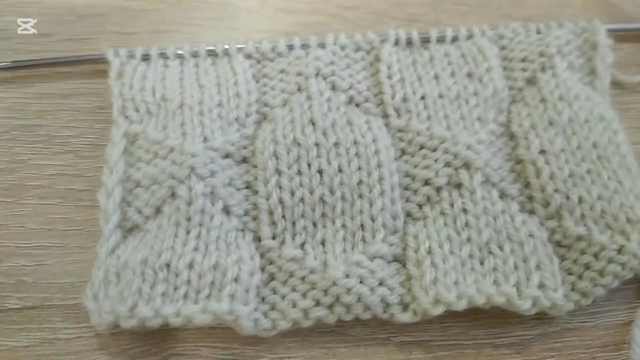 33. Вязание образца узора спицами. 