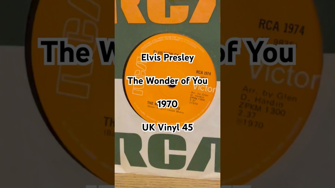 Elvis Presley - The Wonder of You Vinyl 45 Single record #elvispresley #shorts #vinyl