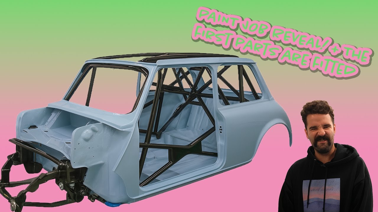 PAINT JOB REVEAL! + The first parts are fitted (Classic Mini S1E5)