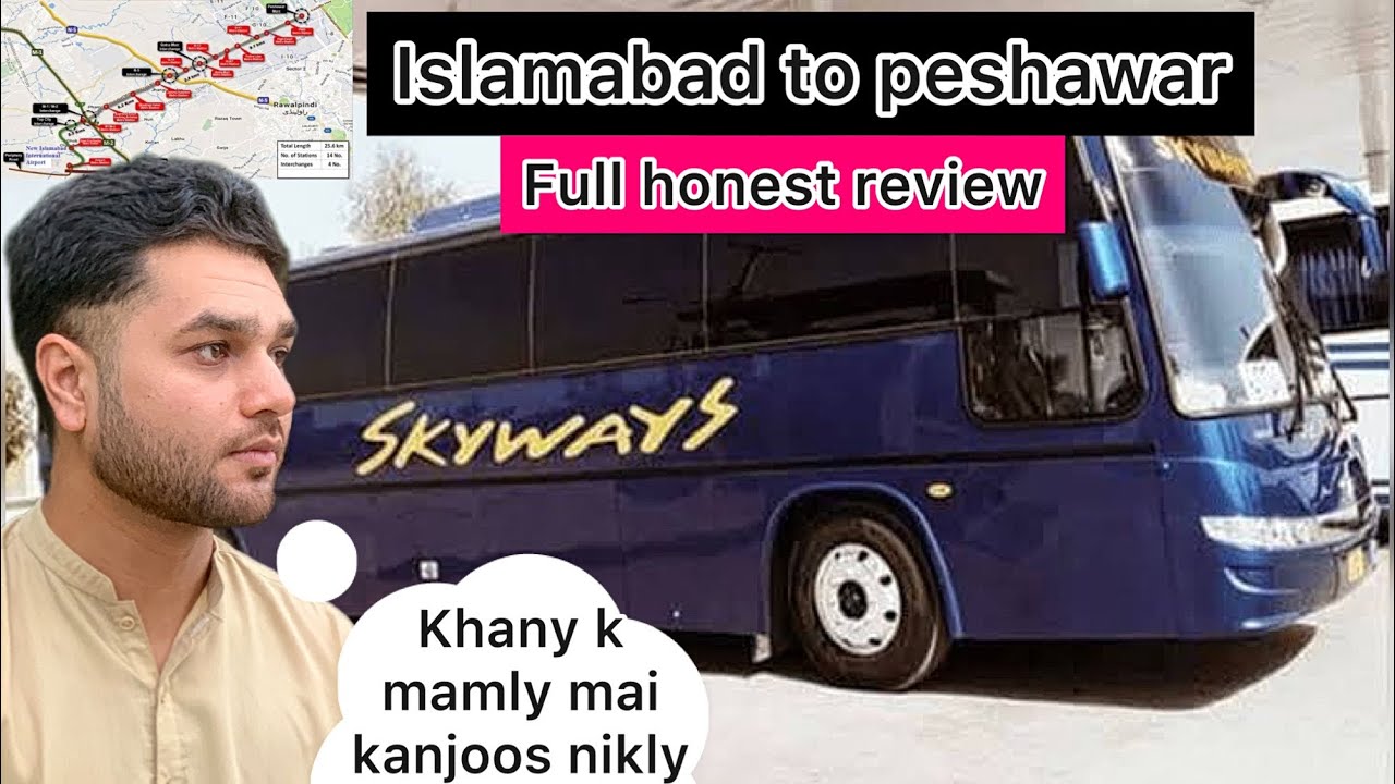 Islamabad to peshawar by bus vlog | full hoenst review |skyways |road trip |motorway route #travel