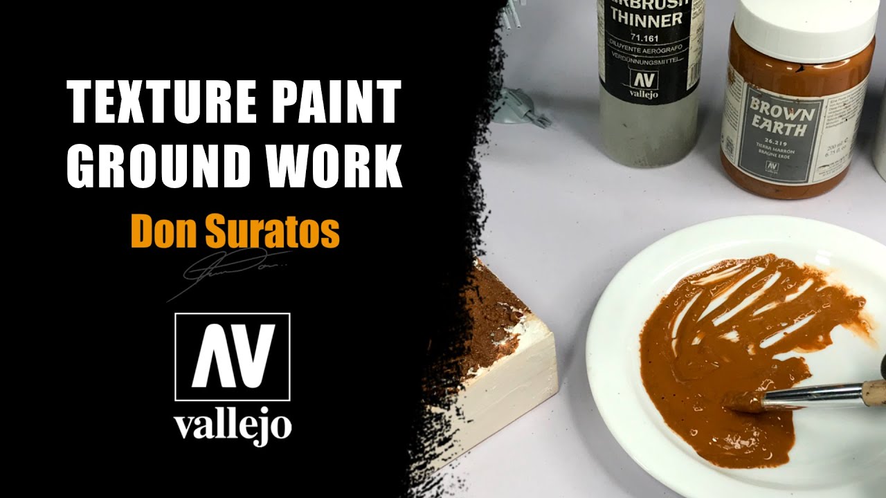TEXTURE PAINT GROUNDWORK with VALLEJO 