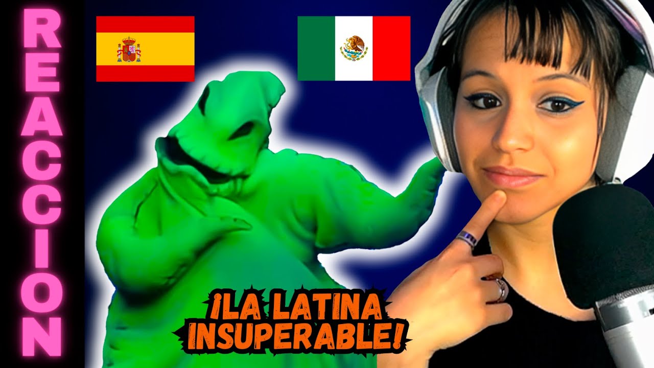 ESPAÑOLA REACCIONA a La Canción De Oogie Boogie 💚 El extraño mundo de Jack | Latino vs Castellano
