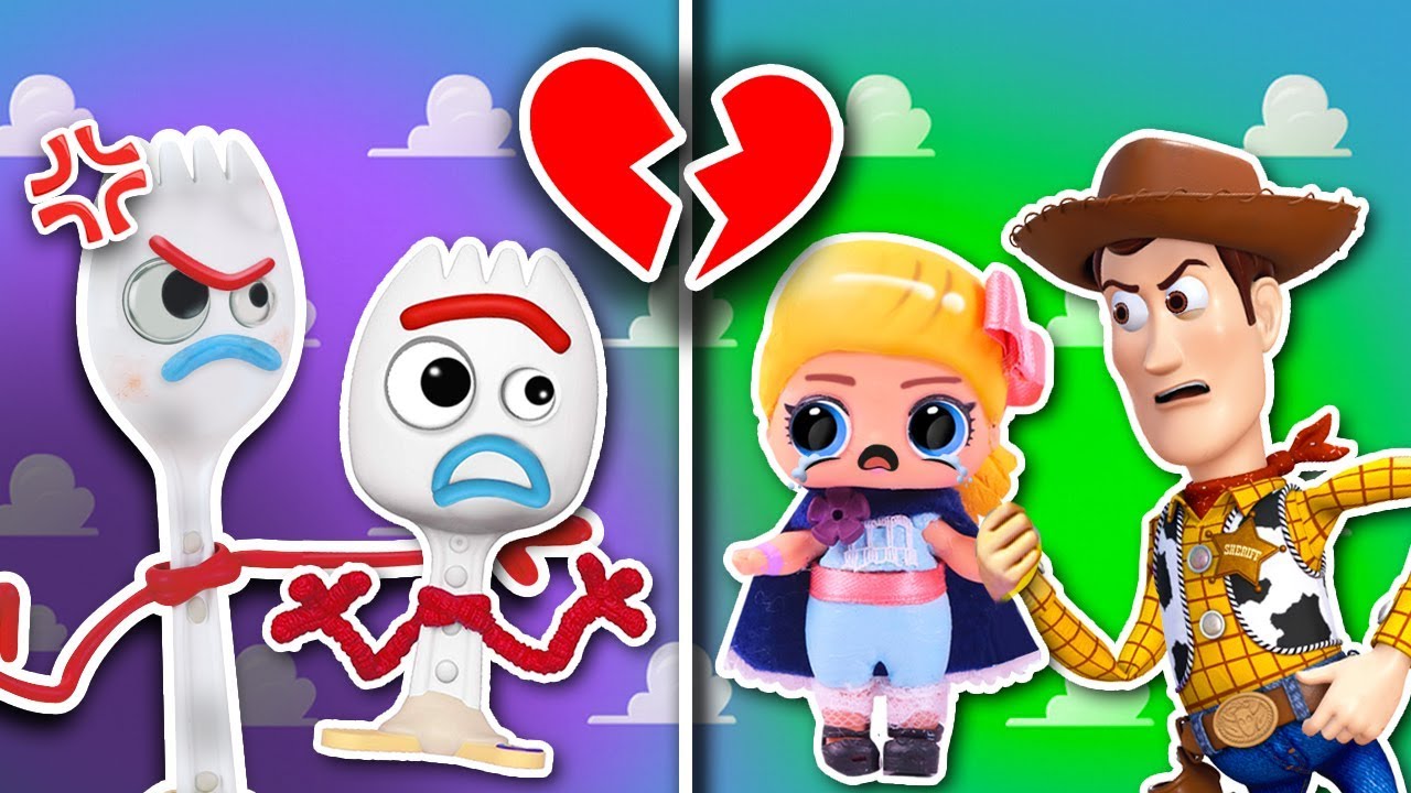 LA HIJA DE WOODY SE ENAMORA DEL HIJO FORKY 🍴 WOODY SE ENOJA 😤TOY STORY 4 Juguetes Fantásticos