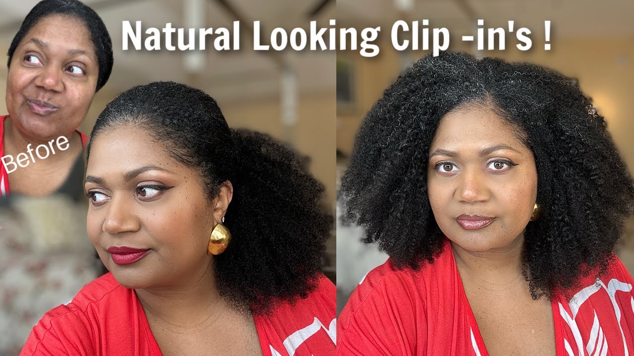I Tried Five-Minute Hairstyles Using Kinky-Coily Clip-In Extensions Ft. CurlsQueen