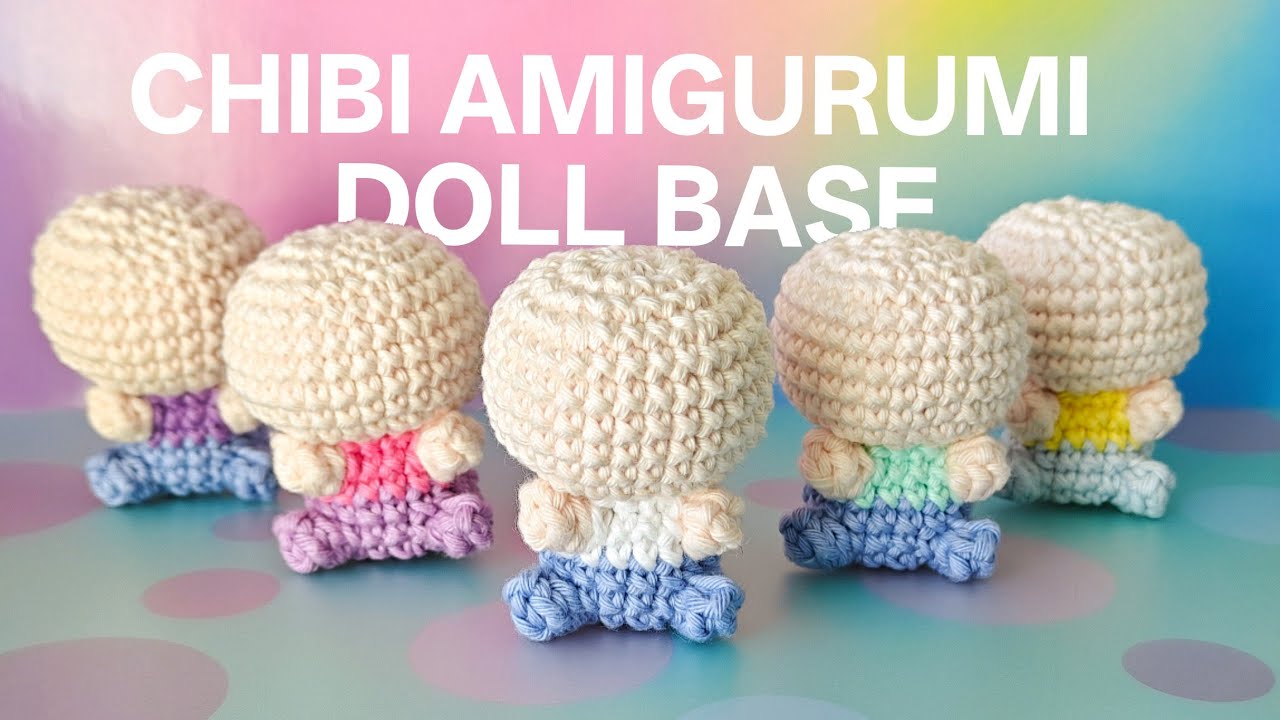 How to Crochet a Chibi Amigurumi Doll Base (Free Pattern!)