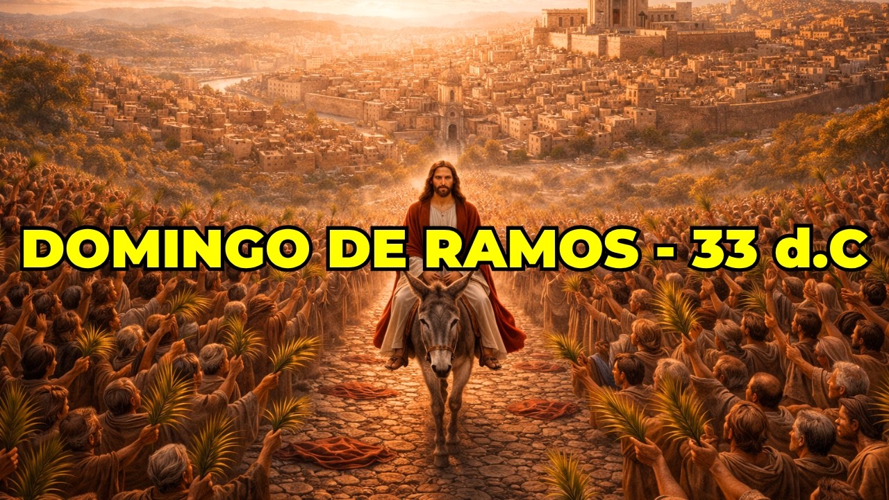 As&iacute; Fue el Domingo de Ramos en Jerusal&eacute;n | 33 d.C. | El D&iacute;a que Jes&uacute;s Entr&oacute; como Rey | Con IA