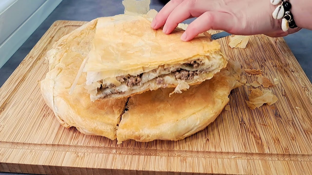 Burek od gotovih kora sa junetinom Nikad lakse i ukusnije