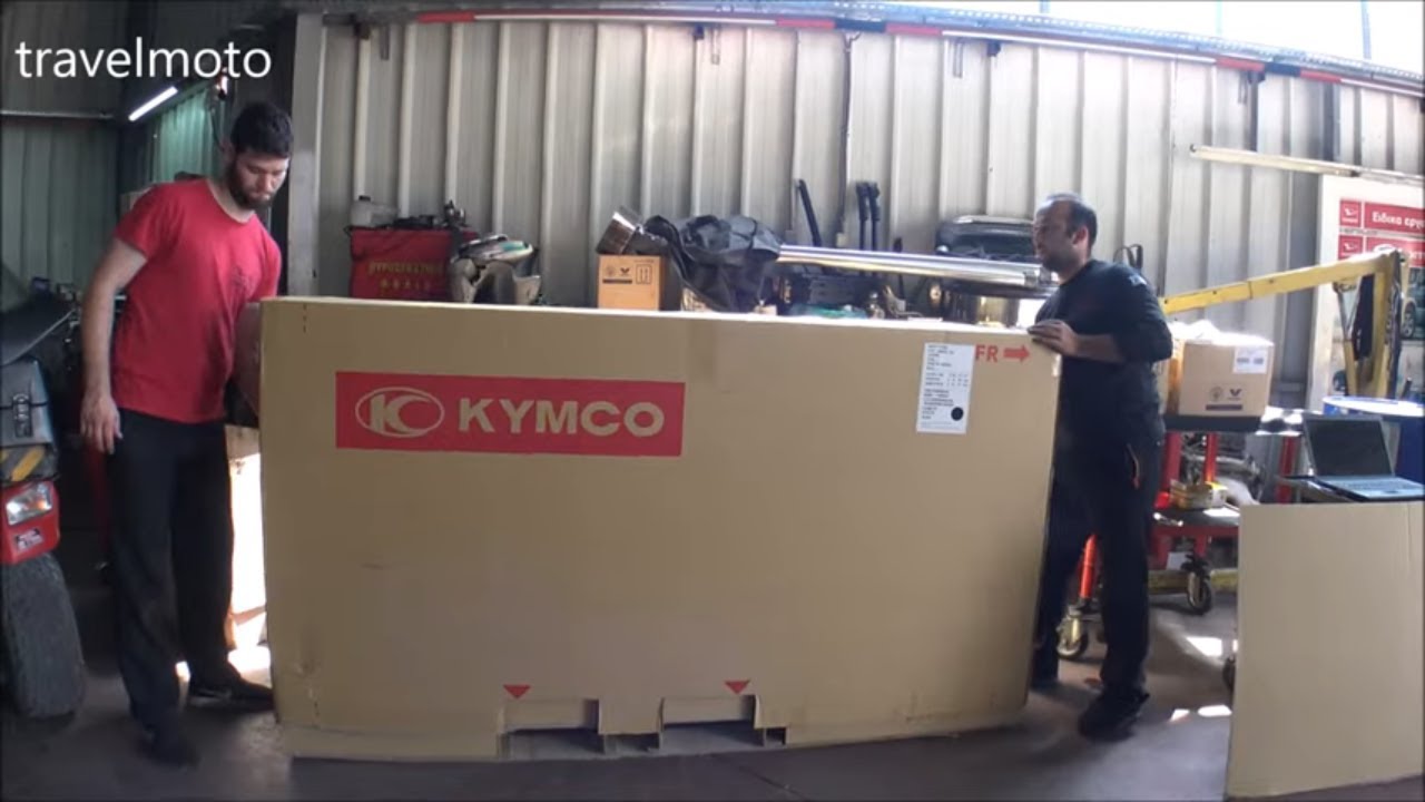 unboxing KYMCO xciting 400cc - scooter Μαργαρίτης