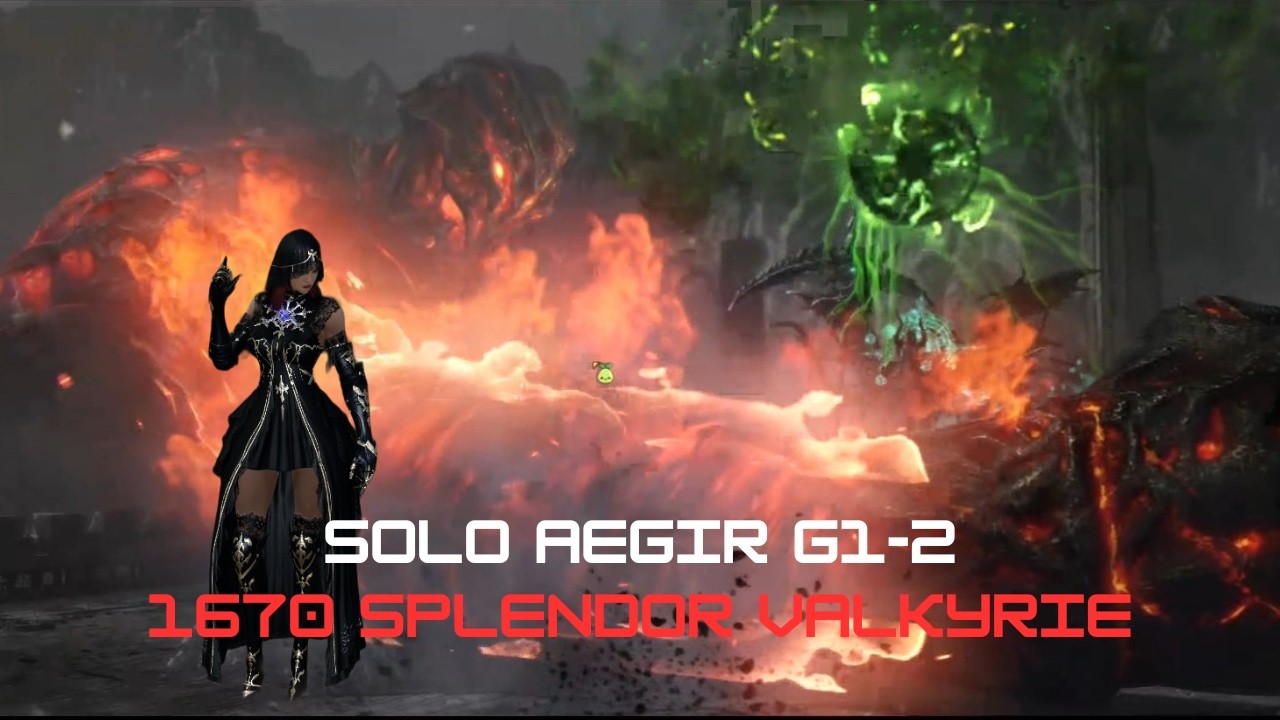 1670 Splendor Valkyrie - Aegir Kazeros Raid Gates 1-2 Solo Mode (Lost Ark)