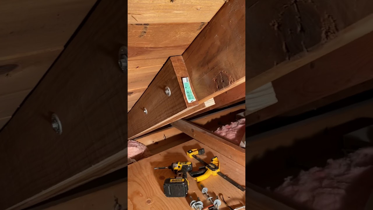How to Fix a Cracked Rafter by Sistering Boards Together