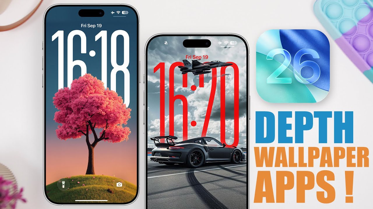 Лучшие приложения-обои для iOS 26 (обои с эффектом глубины)