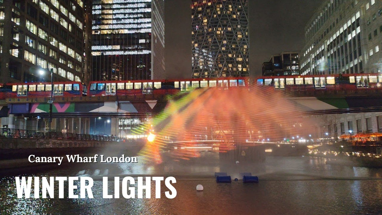 Winter ❄⛄Lights 💡 Canary Wharf 