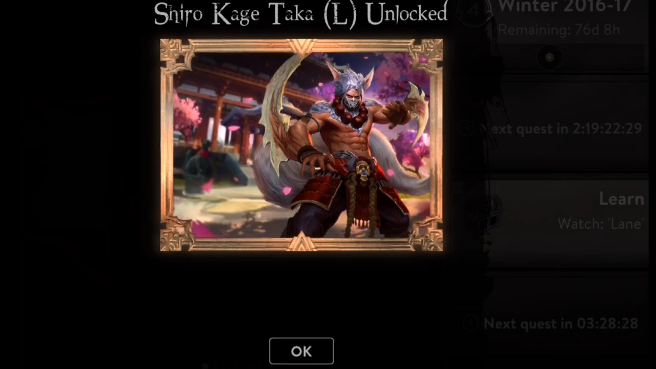 Vainglory: Taka /LEGENDARY/ Skin Unlocked【2.0】