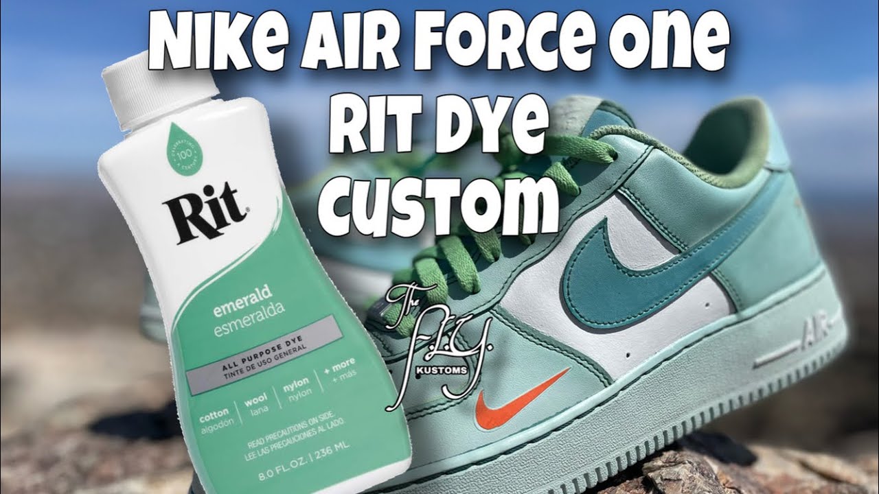 Nike Air Force One Custom - Rit Dye ‘Emerald’