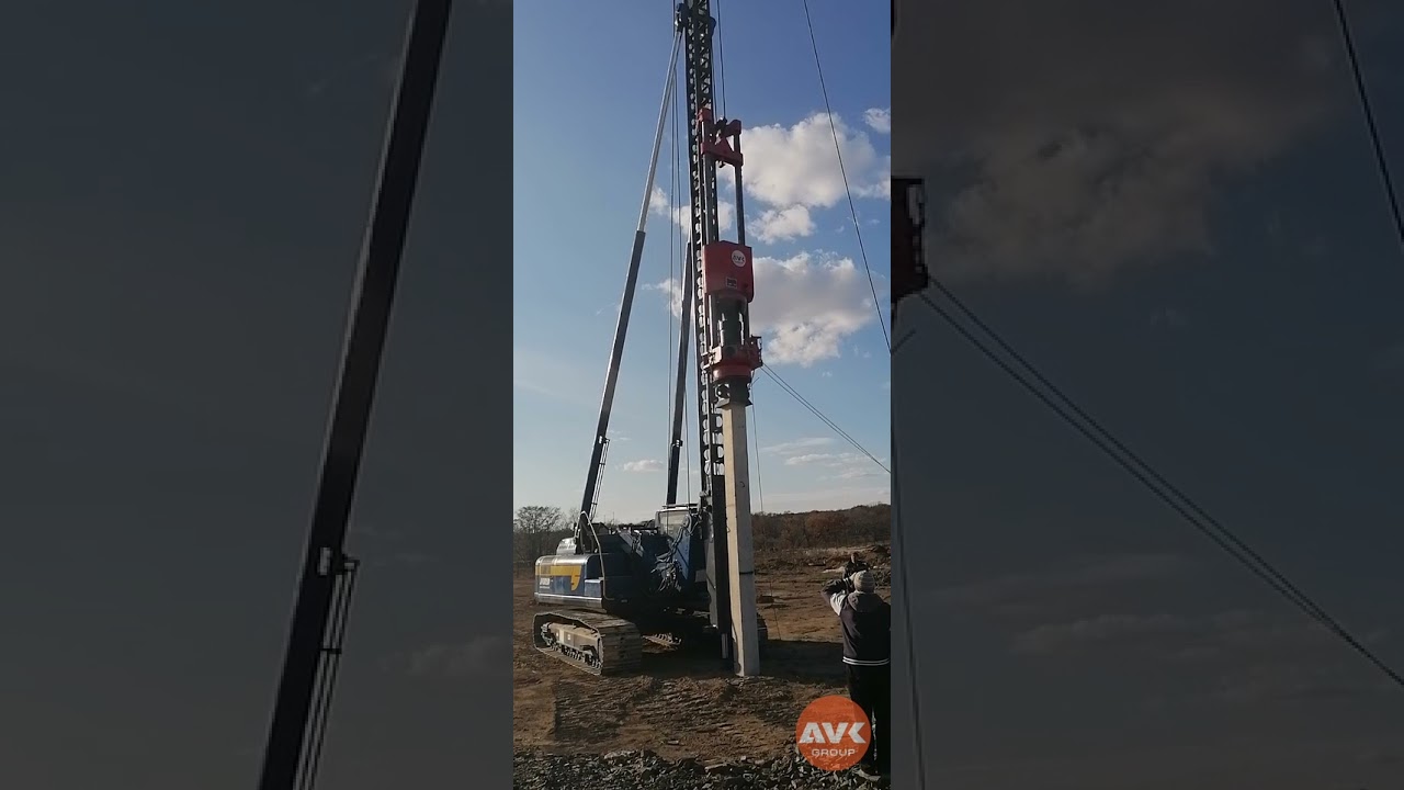 Новая сваебойная копровая  установка JVUR50 с дизельмолотом DD35 в России +7(962)385-44-77 АВК ГРУПП