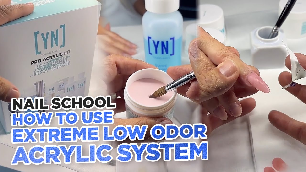 Nail School | How To Work with Extreme Low Odor Acrylic Using New Arch Light & Ceramic Bit