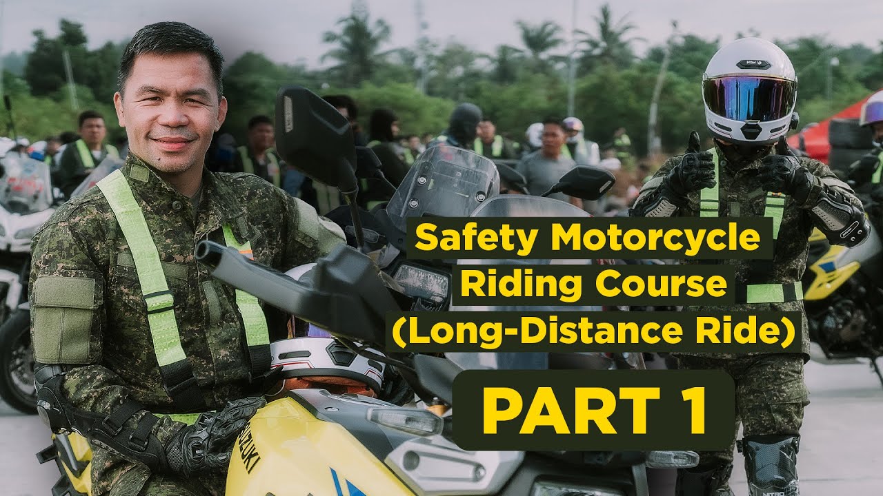 MANNY PACQUIAO 1ST LONG-DISTANCE RIDE (Safety Motorcycle Riding Course) Behind The Scenes (PART1)
