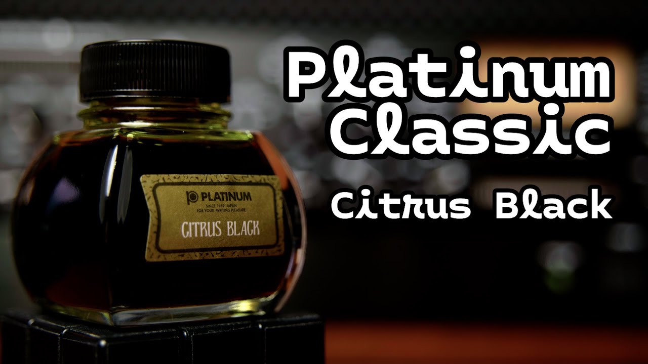 Platinum Classic Citrus Black | Finally, A Yellow Ink That I Actually Like