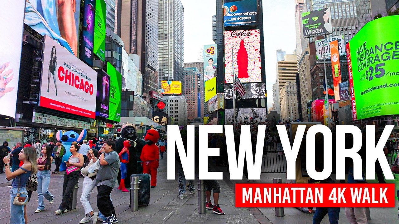 NEW YORK, USA 🇺🇸 Manhattan In Real Life | 4K Walking Tour