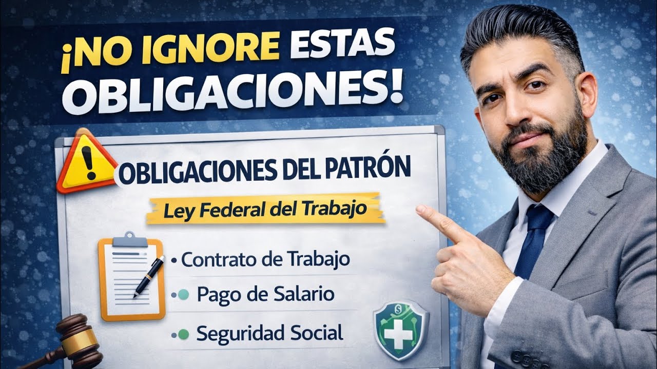 ¿Inicias un negocio? Si ignoras tus OBLIGACIONES como patrón te puede ir muy mal