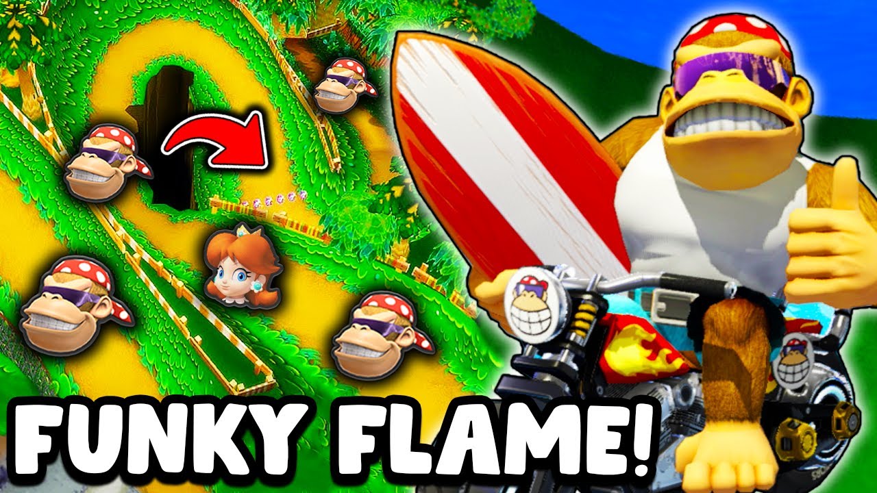 The NEW Funky Kong Flame Runner in Mario Kart 8 Deluxe Wave 6!