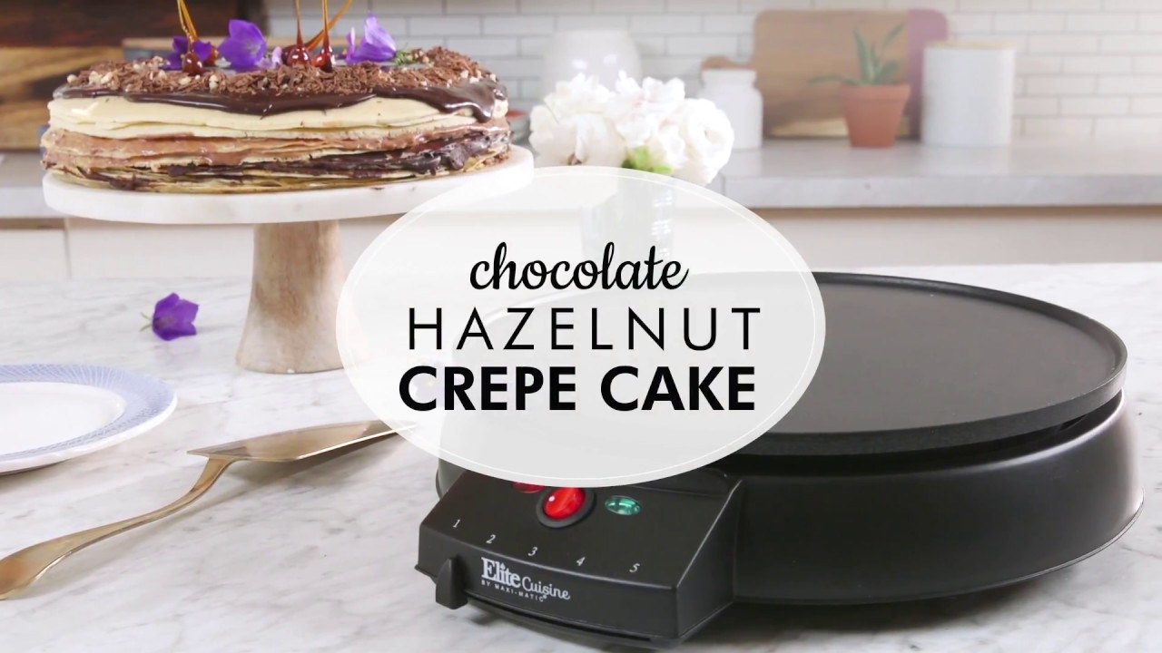 How to Make Chocolate Hazelut Crepe Cake