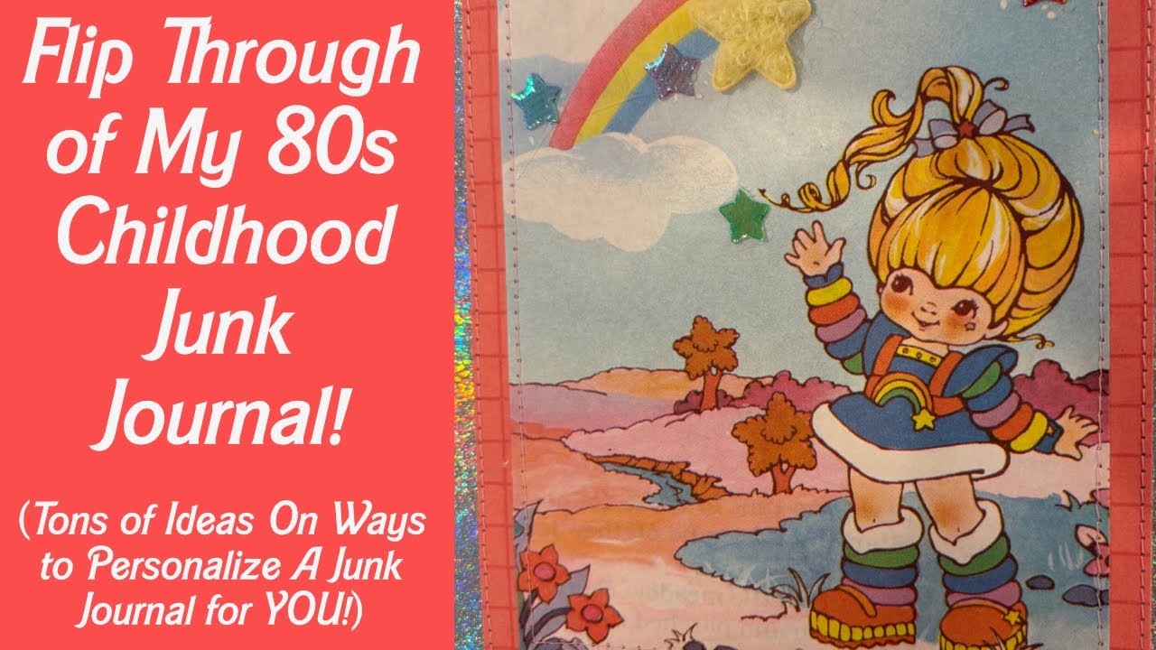 Flip Through of My 80s Childhood Junk Journal! (Tons of Ideas!)