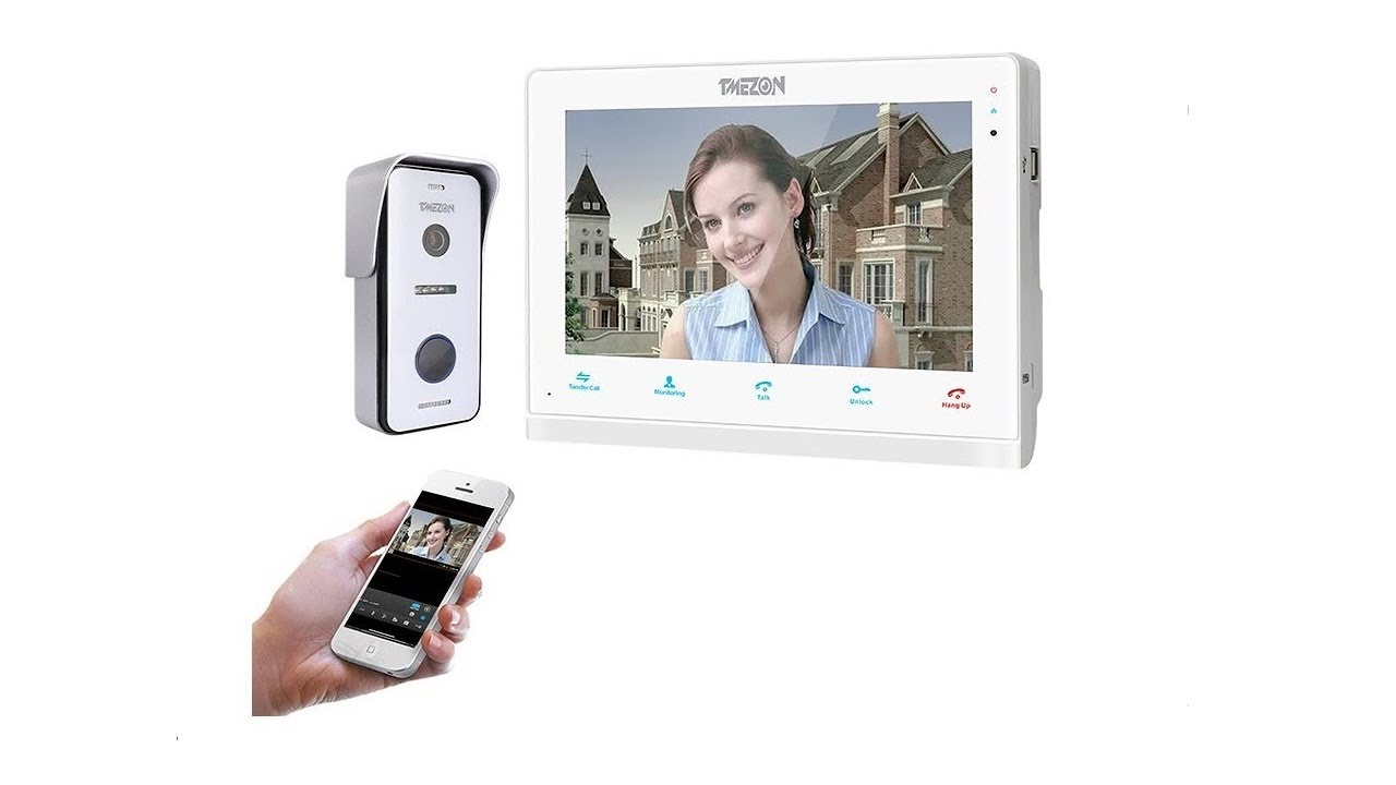 TMEZON 10 inch IP Intercom video doorbell security system MZ-IP-V103W