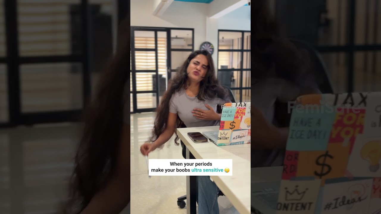 Can there be anything more Relatable? 😭🥲 | FemiSafe #periods #boobs #sensitiveboobs #periodstruggles