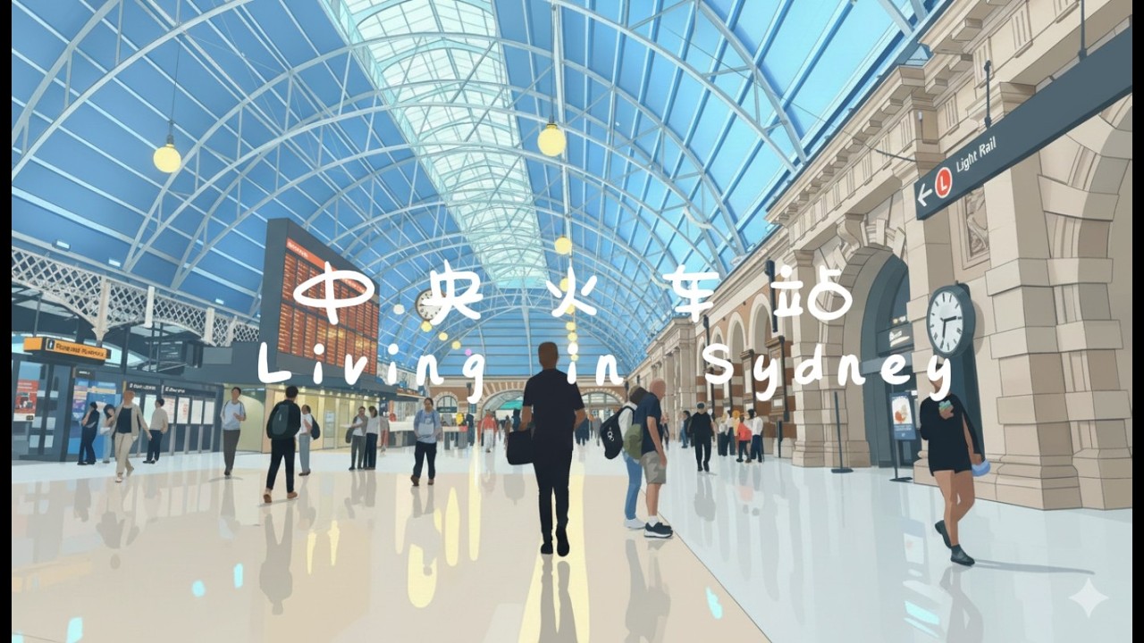 Living in Sydney Inner City | Calm Train Ride to Olympic Park 🚆 |  Everyday Train Life | 悉尼城市通勤日常