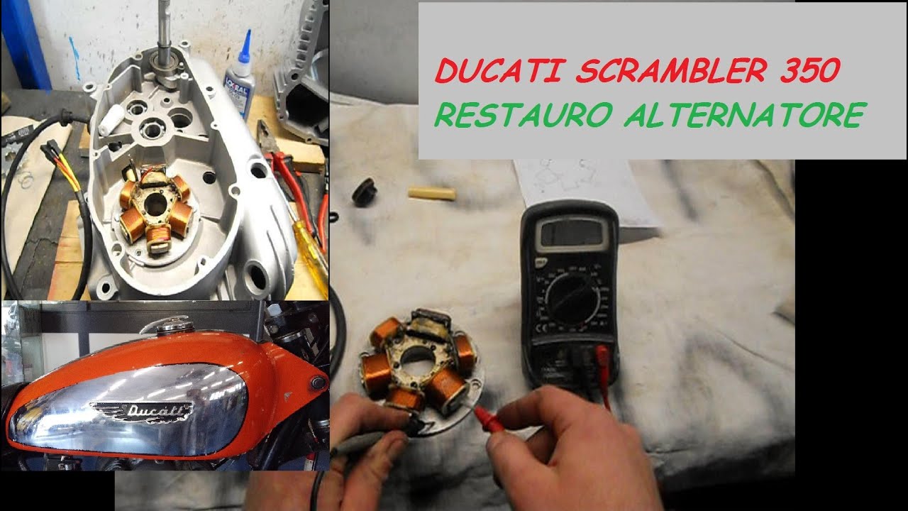 DUCATI SCRAMBLER REVISIONE ALTERNATORE