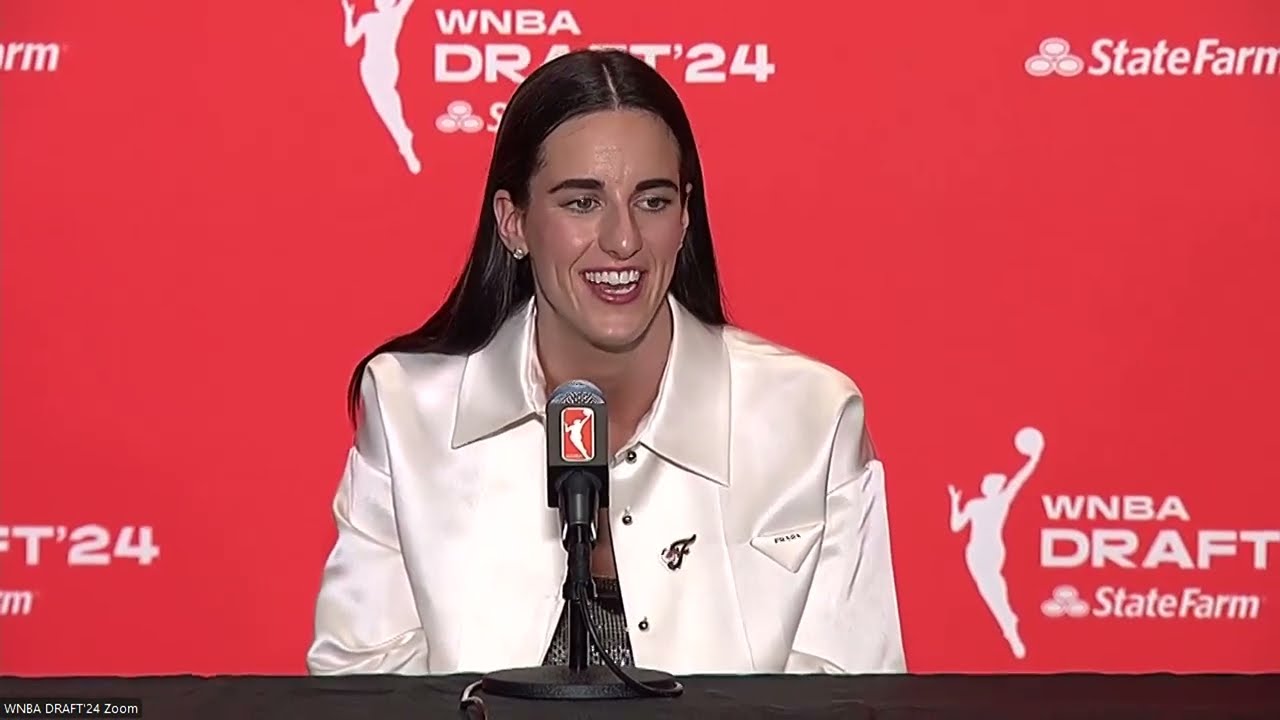 Caitlin Clark on being top 2024 WNBA Draft pick, joining Indiana Fever: Full press conference video