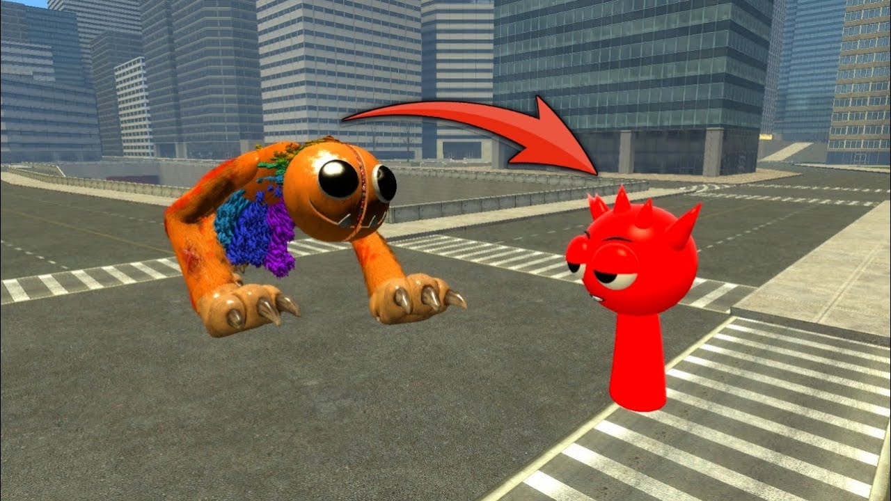 RADDY SPRUNKI Hunted for YARNABY and Kill in Poppy Playtime Chapter 5! (Garry's Mod)