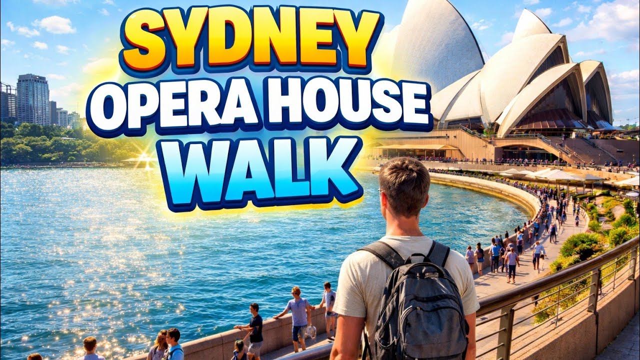 Sydney Opera House| 🇦🇺 City Vibes and Scenic Harbour Walk Vlog (4K) 