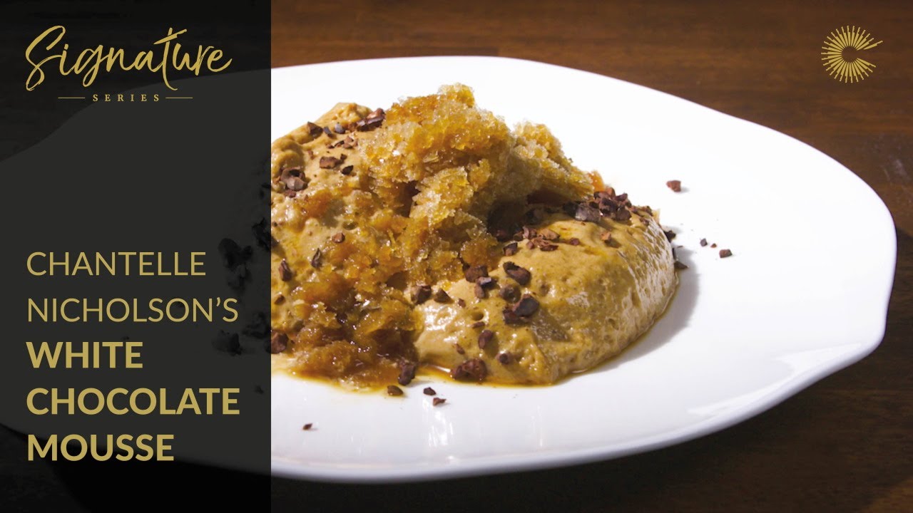 Chantelle Nicholson's Caramelised White Chocolate and Miso Mousse with Espresso Tequila Granita