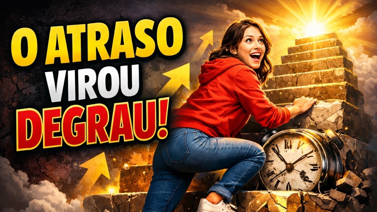 Até o que te atrasou virará degrau