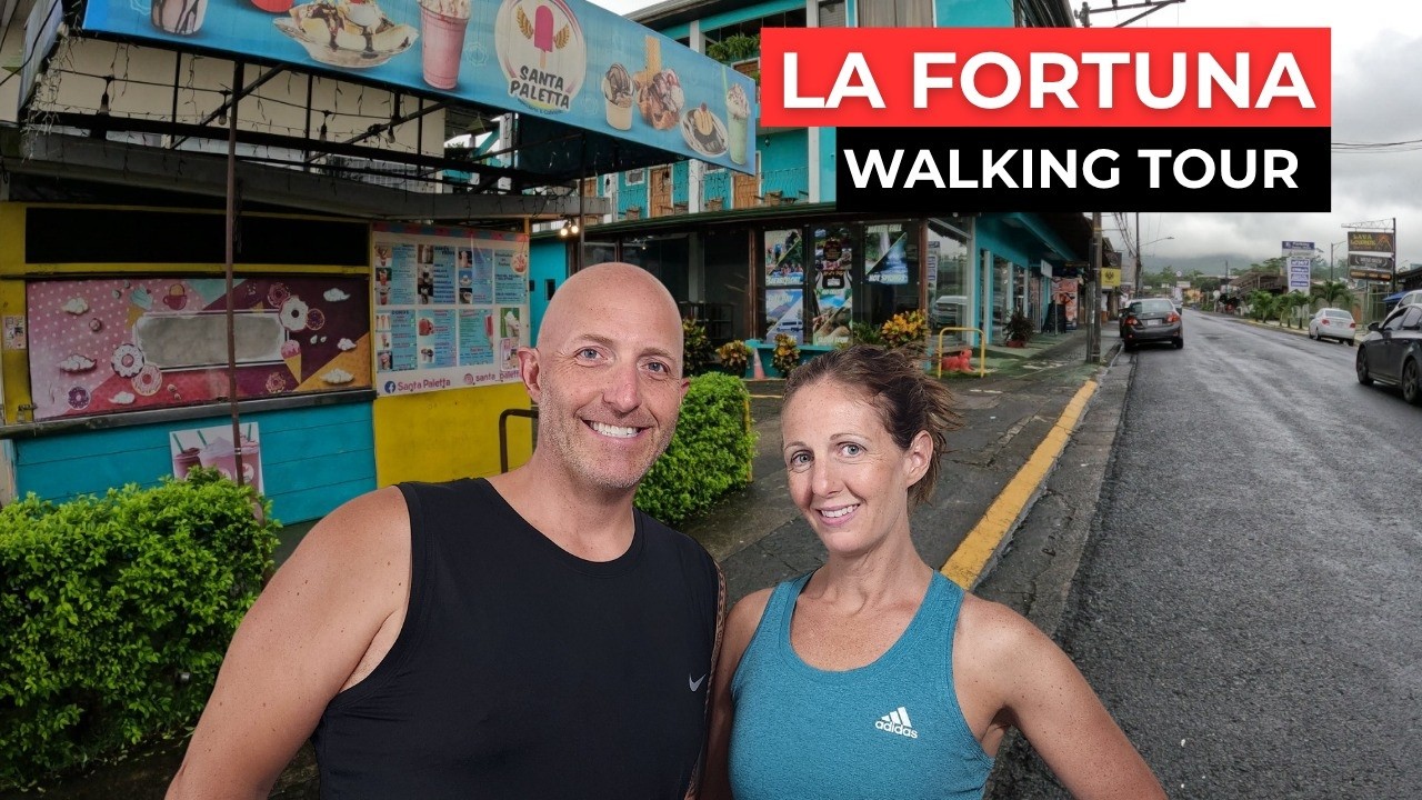 La Fortuna Costa Rica 4K Walking Tour around the city in 2025 #travel #costarica #walkingtour