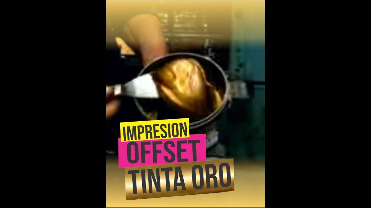 🥇IMPRESION OFFSET - Tinta ORO 1/0 #Offset #pantone #impresion_ offset #goldink