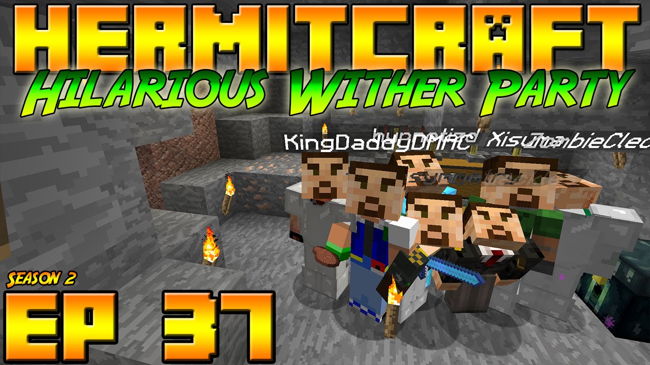Minecraft Hermitcraft Vanilla - S2E37 - Уморительная вечеринка Wither