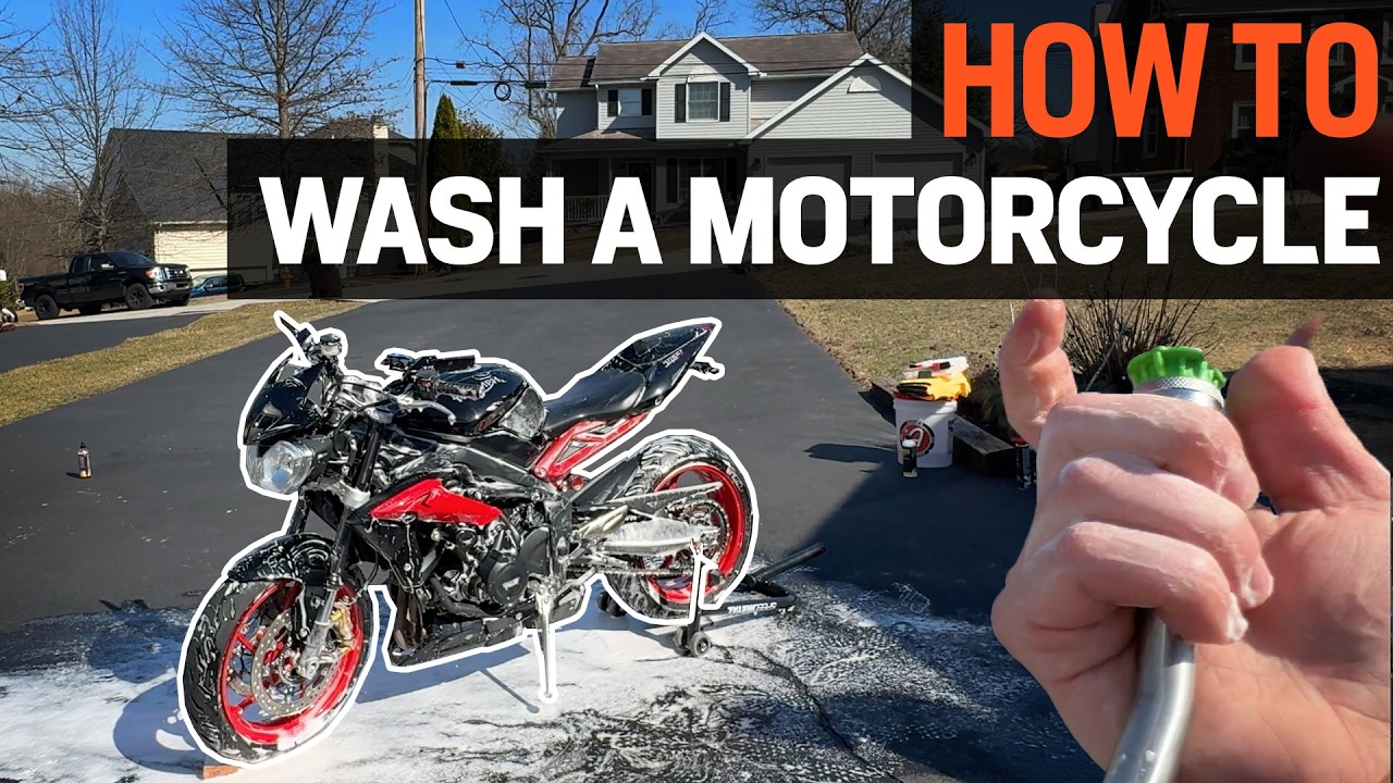 How to Wash a Motorcycle