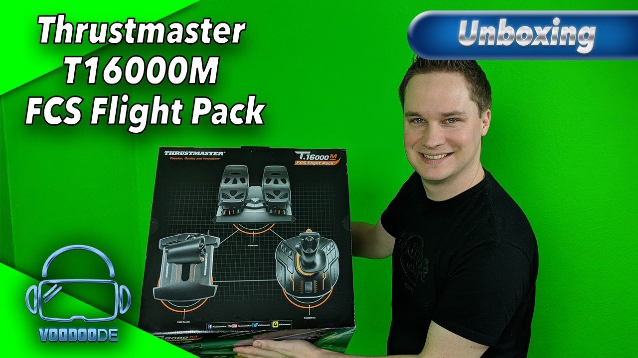 Unboxing Thrustmaster T16000M FCS Flight Pack [HOTAS System][Virtual Reality]