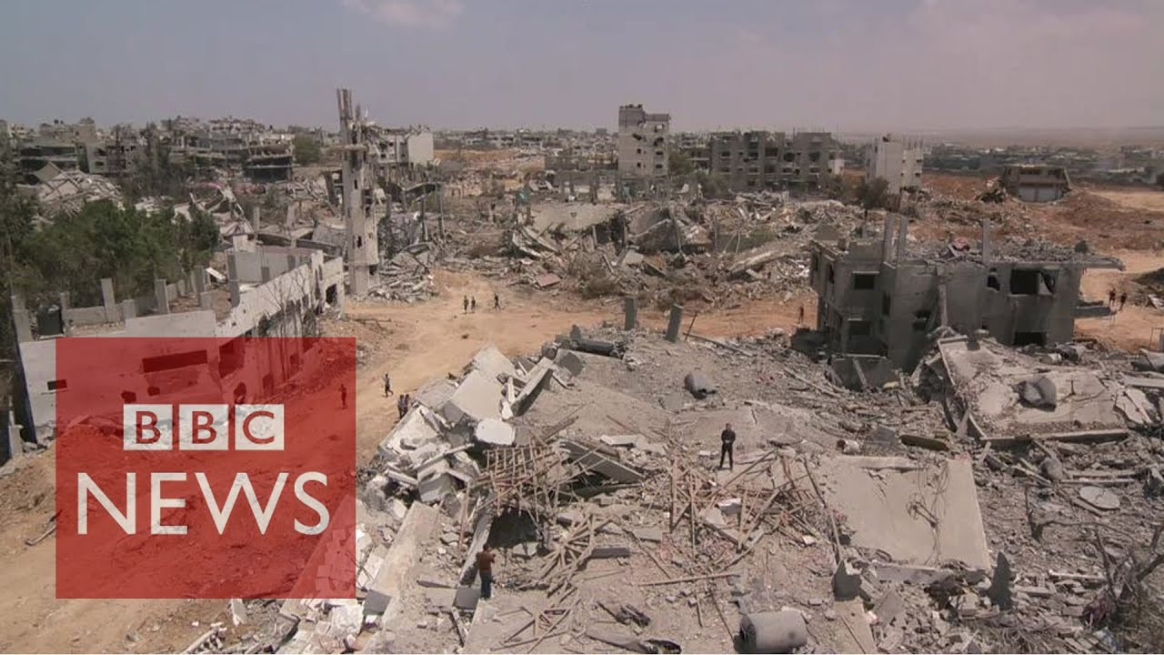 Gaza residents return to ruined homes - BBC News