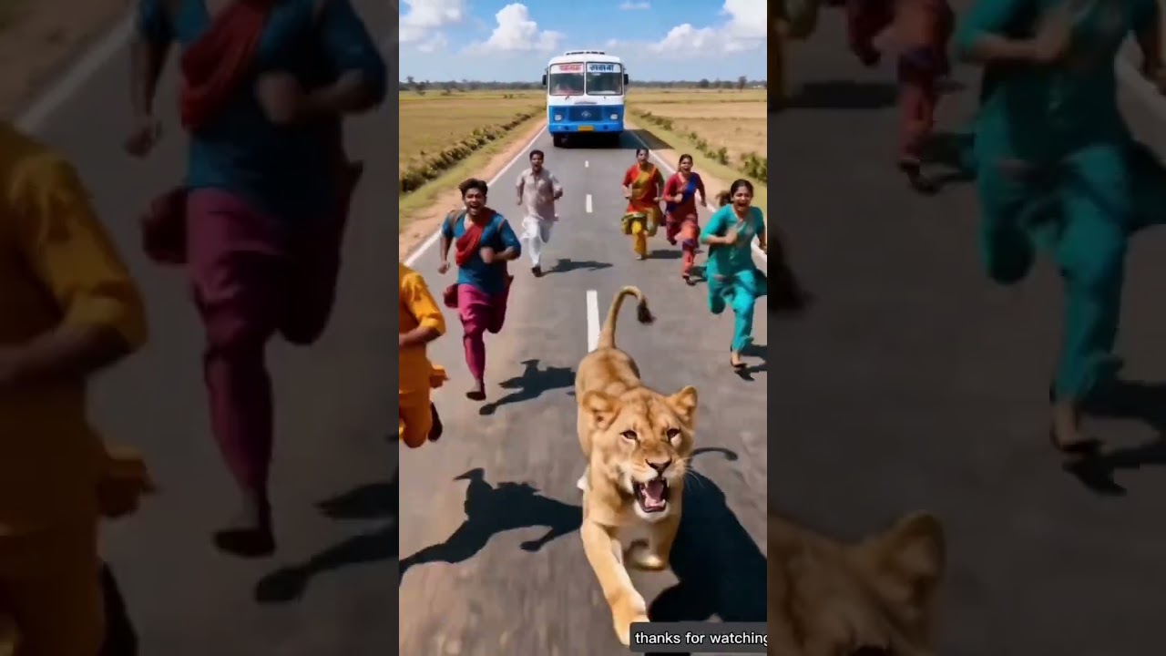 Lion save the people hare ram hare ram 