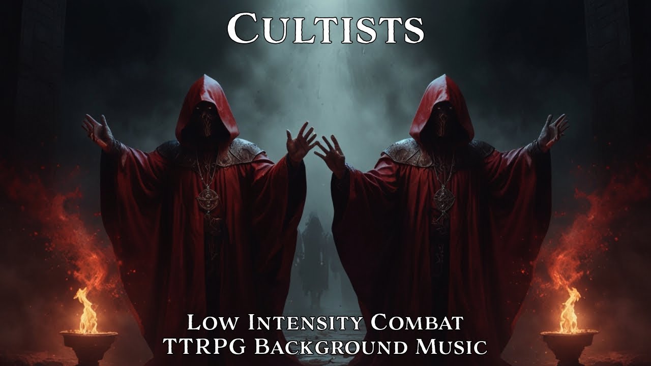 Low Intensity Combat Music | Cultists | Tabletop/RPG/D&D Background Music | 1 Hour Loop