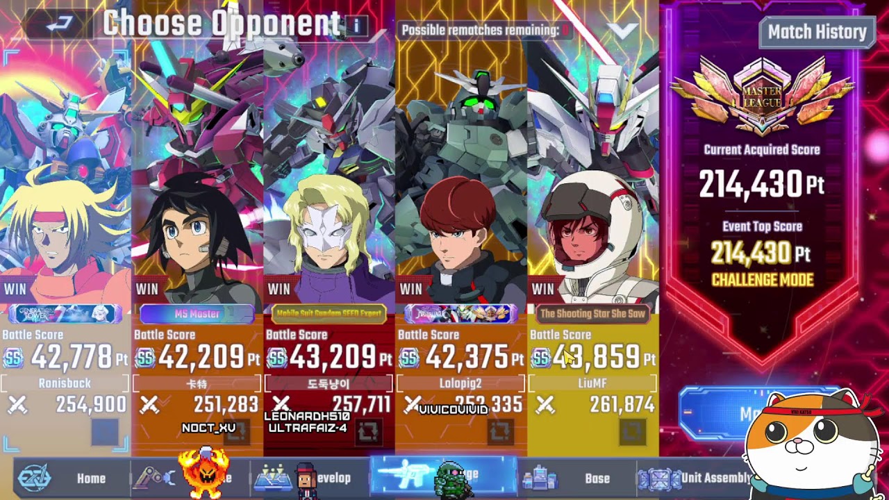 How to win against stronger players in Master League Season 8 - SD Gundam G Generation Eternal