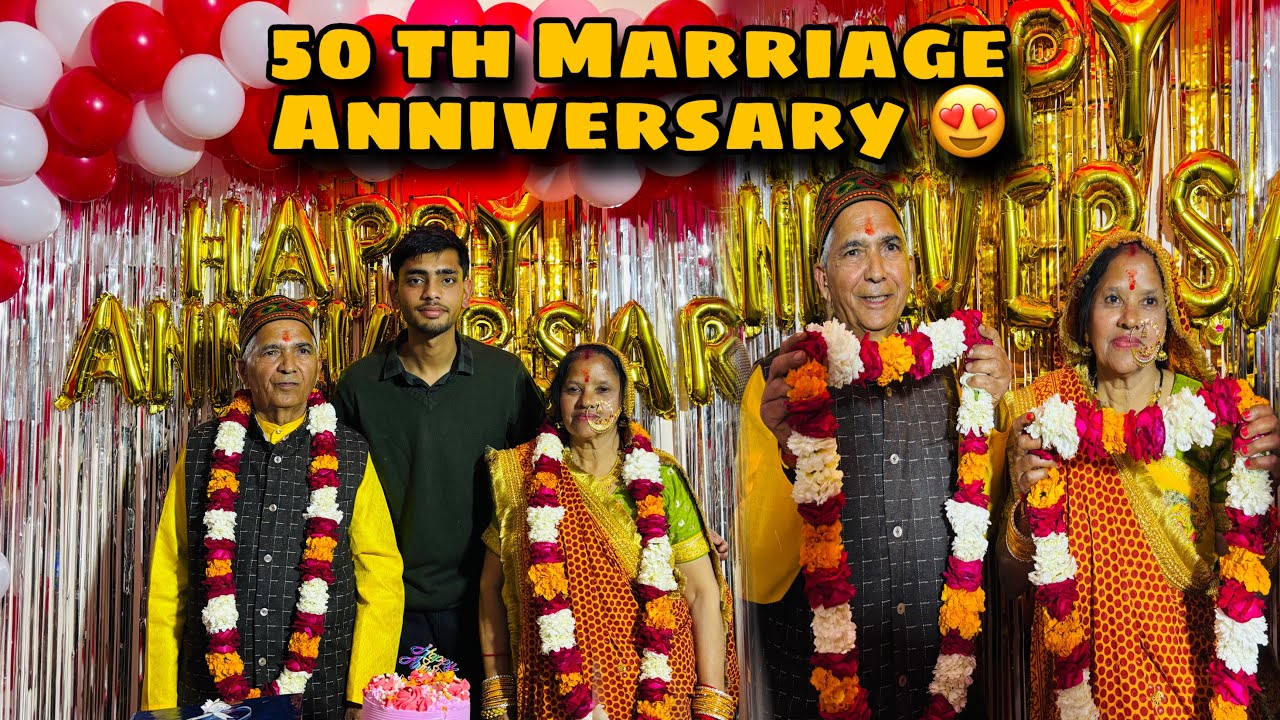 50 th Marriage Anniversary Celebration 😍