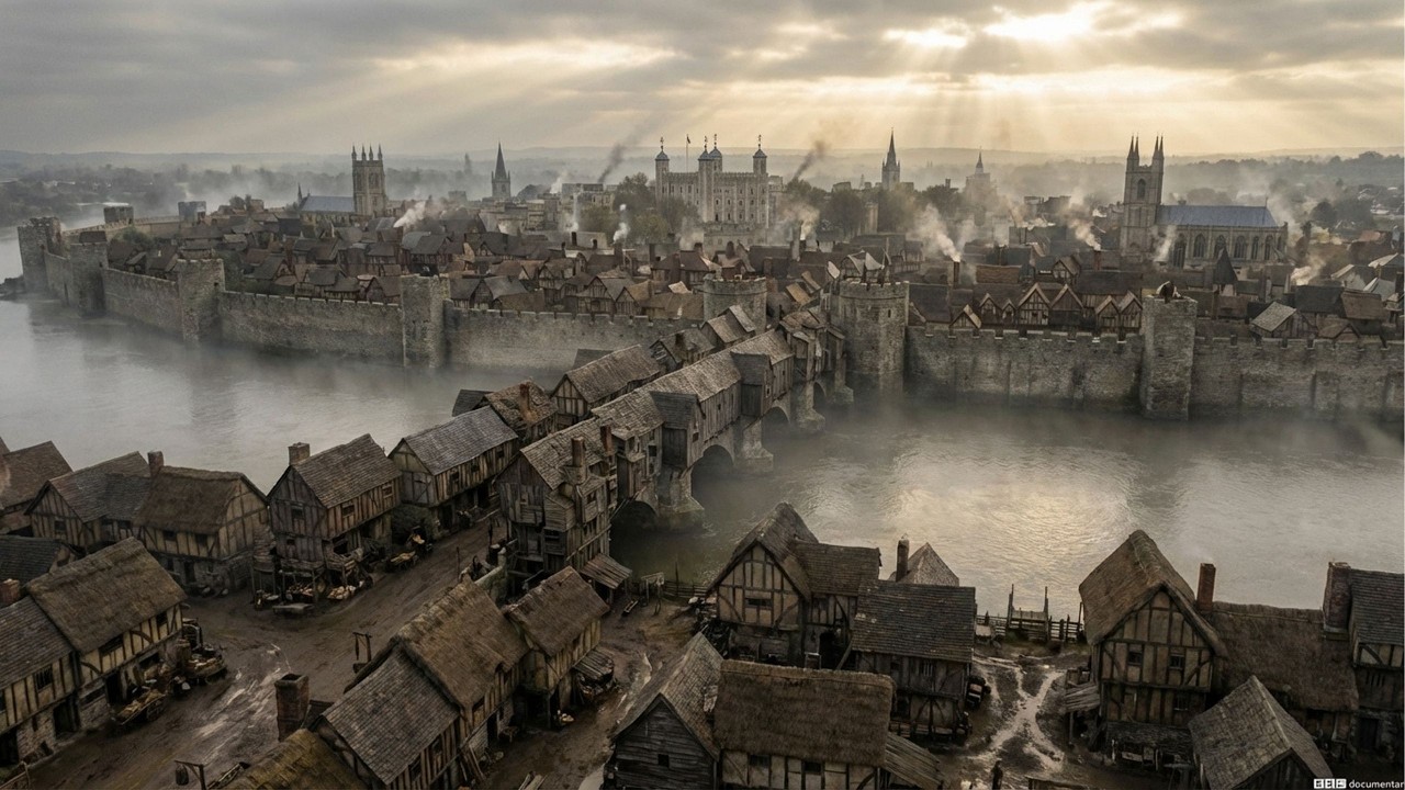 Como Era a Londres Medieval de Verdade (Reconstrução por IA)