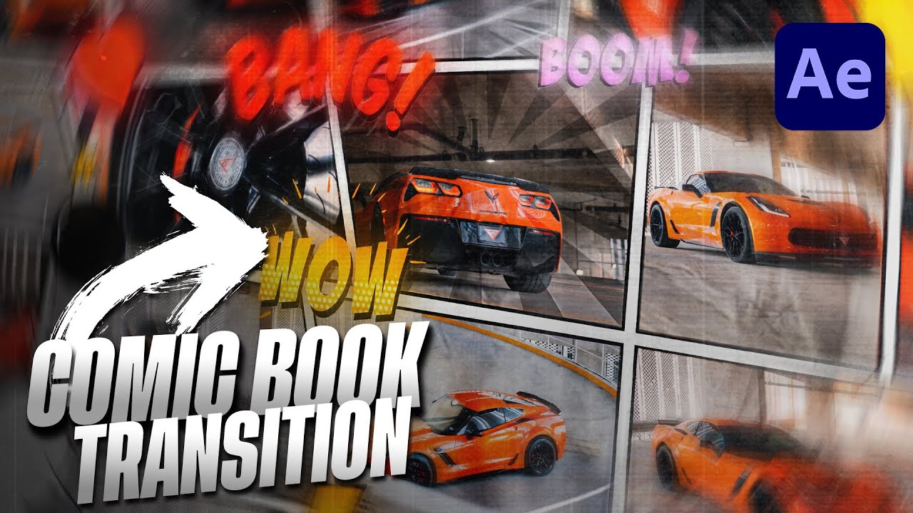 Comic Book Collage Transition - After Effects Tutorial