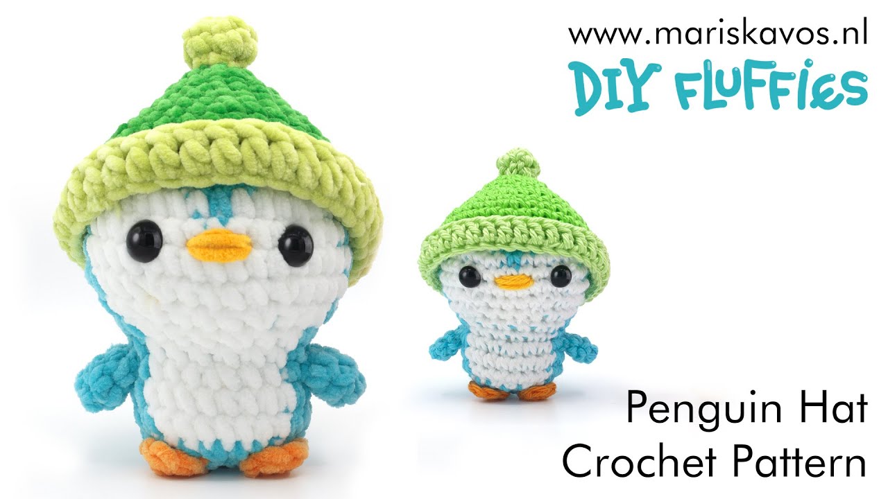 How to crochet a Penguin hat - easy Amigurumi tutorial for beginners English