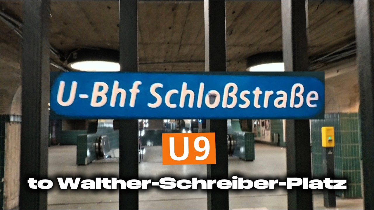 Berlin City Sounds | U9 Schlo&szlig;stra&szlig;e to Walther-Schreiber-Platz | Relaxing POV Walk | 4K